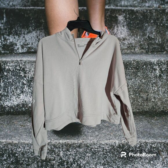 Under‎ Armour Crop Hoodie Pink Size MD (Z68) - Picture 1 of 2